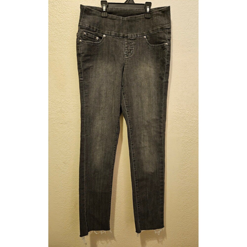 Jag Jeans Size 4 Slim Grey Pull On Tummy Tuck waistband